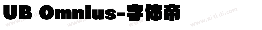 UB Omnius字体转换